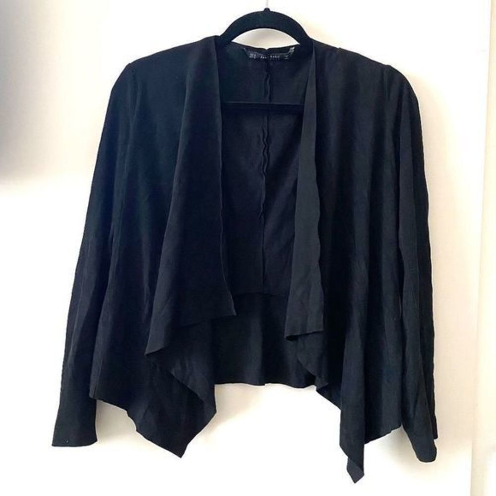 ZARA Suede Blazer Style Long Sleeve